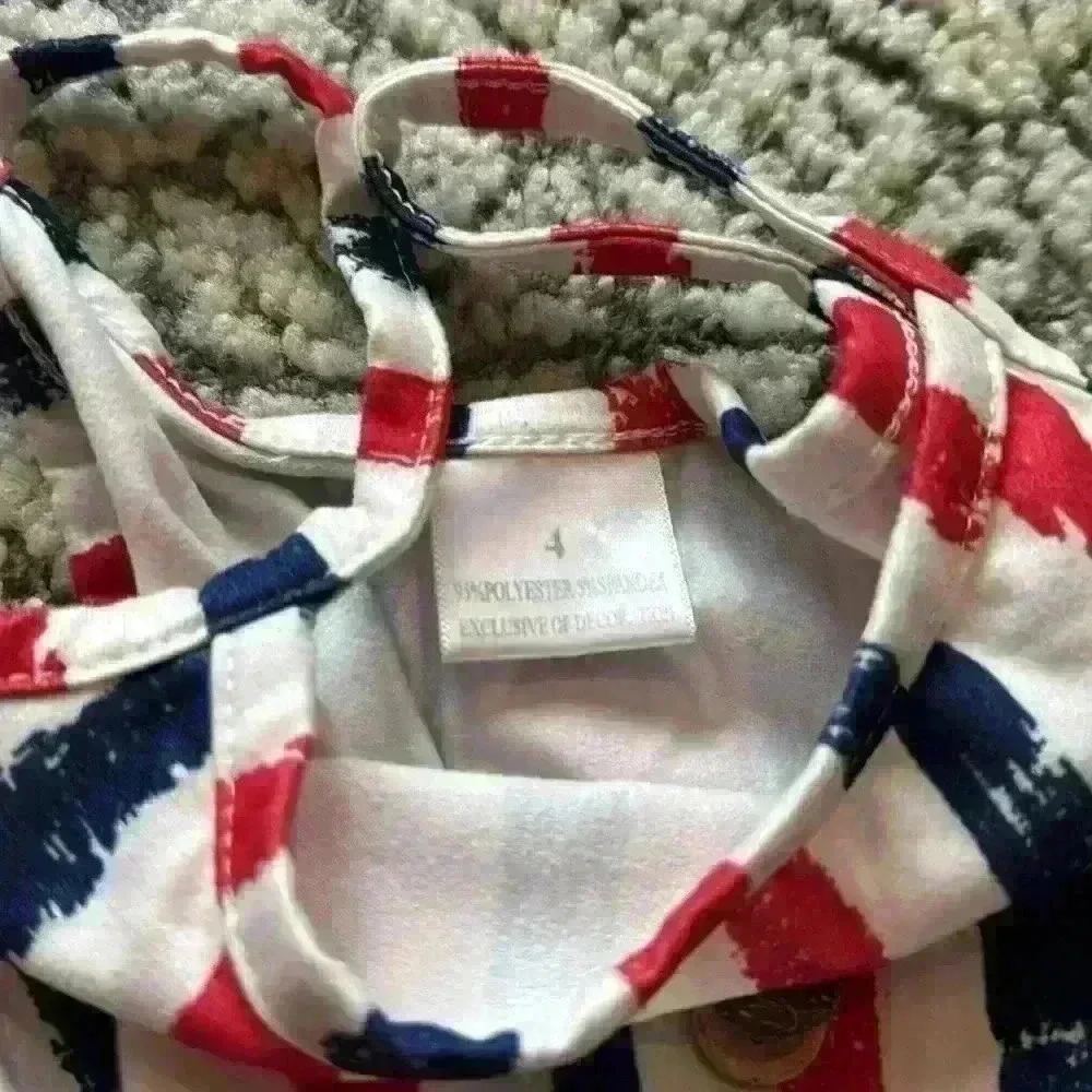 None patriotic romper